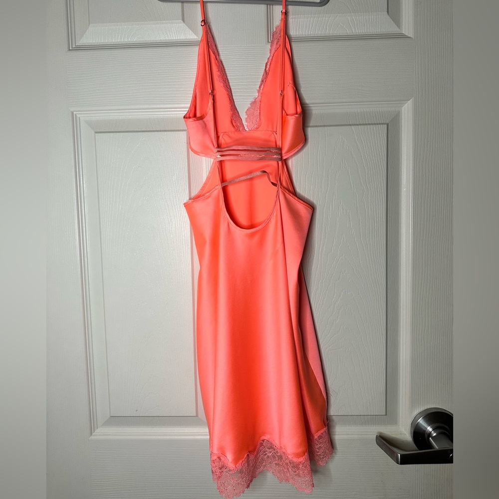 Victorias Secret Women’s Coral Slip Dress - Picture 3 of 9